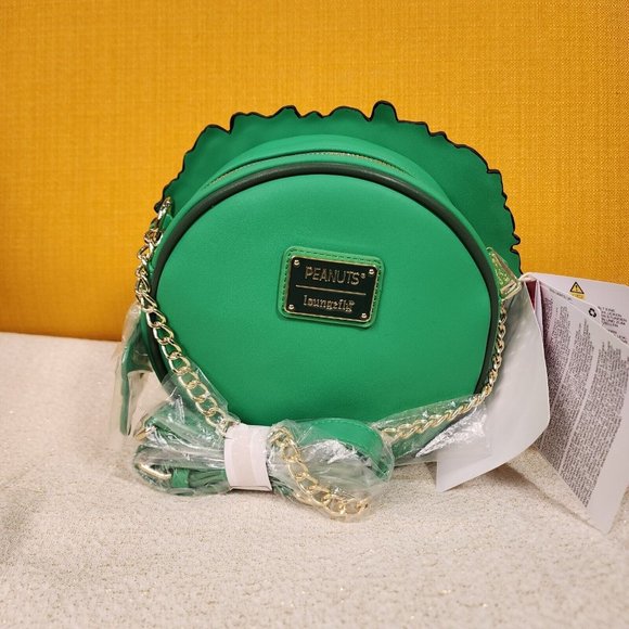 Loungefly Peanuts Snoopy Woodstock Christmas Wreath Light UP Crossbody Bag NEW - Picture 4 of 11